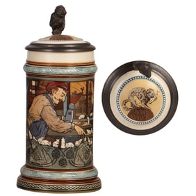 Mettlach stein, .5L, 2662