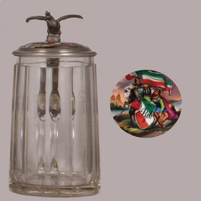 Student association stein, .5L, two Knights