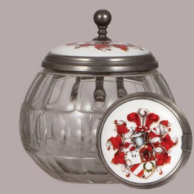 Student association stein, .5L,  Weihnachten 1888