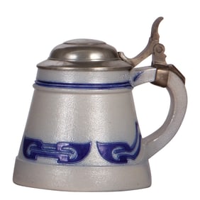 Stoneware stein, .5L, designed by Henry van de Velde , Art Nouveau