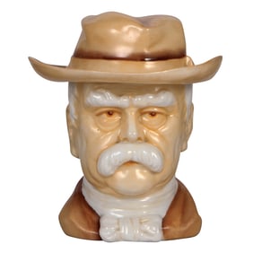 Character stein, .5L, porcelain, Bismarck Retired