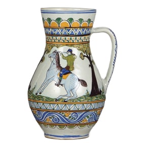 Faience stein, 10.5" ht., Austrian, c.1890