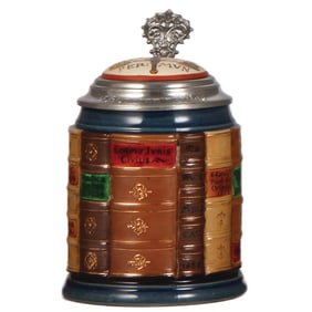 Mettlach stein, .5L, 2001A, Law Book Stein