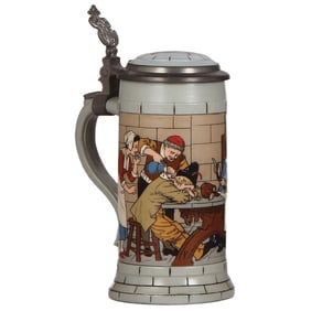 Mettlach stein, .5L, 2880