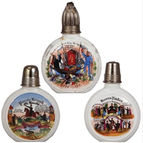 Three Regimental flasks, .25L, Inft. Regt. Nr. 4; Feld Artl. Regt 67; Inft. Regt. Nr. 60
