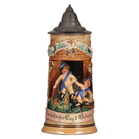 Pottery stein, .5L, naked students