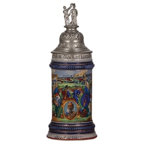 Regimental stein, .5L, Jäger Batl., 2. Komp., Freising