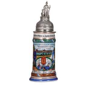 Regimental stein, .5L, Inft. Regt. Nr. 13, 5. Comp., Ingolstadt