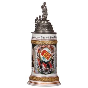 Regimental stein, .5L, Inft. Regt. Nr. 121, Ludwigsburg