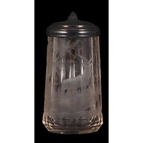 Glass stein, .3L, stag in forest