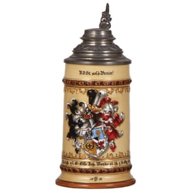 Porcelain stein, .5L,  student association, V.D. St. sei's Panier