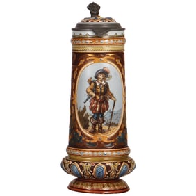 Mettlach stein, 1.4L, 13.2" ht., 2105