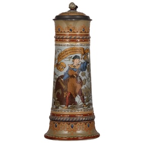 Mettlach stein, 3.0L, 16.5" ht., 1940