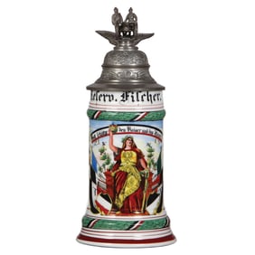 Regimental stein, .5L, 2. Garde Feld Artl. Regt., Potsdam