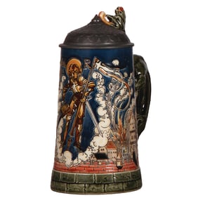 Mettlach stein, .5L, 1786