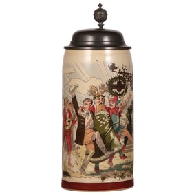 Mettlach stein, 3.0L, 14.4" ht., 702[1526]