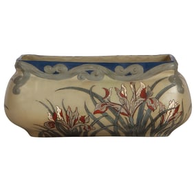 Mettlach jardinière, 12.5" l., 2423