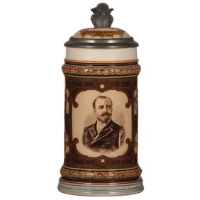 Mettlach stein, .5L, 2136,  Anheuser-Busch Brewing Ass’n.