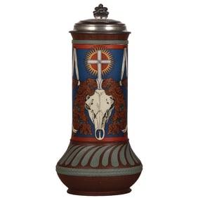 Mettlach stein, 2.6L, 14.2" ht., 2812