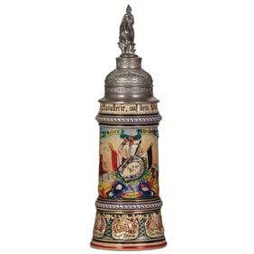 Regimental stein, .5L, Kürassier Regt. Nr. 6, Brandenburg