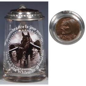 Glass stein, .5L,  Cowboy Club München 1913