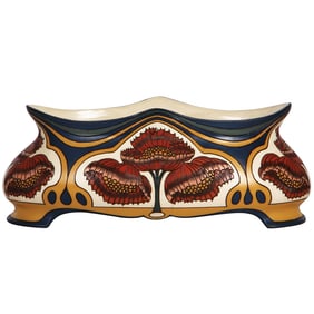 Mettlach jardinière, 12.0" l., 2910