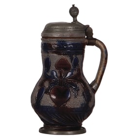 Muskauer Birnkrug, 9.2'' ht., early 1700s