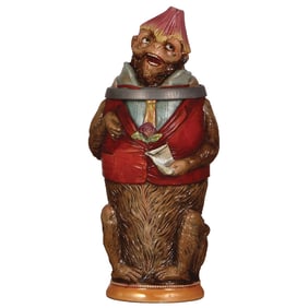 Character stein, .5L, Seated Monkey