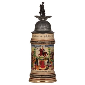 Regimental stein, .5L, 2. Garde Ulanen Regt., Berlin