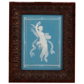 Mettlach plaque, 5.0" x 6.8", 7071