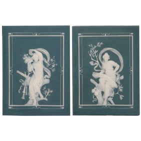 Mettlach vase, 14.3" ht., 1014[2902], PUG, by Heinrich Schlitt