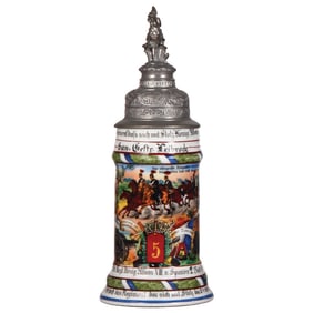 Regimental stein, .5L, 5. Feld Artl. Regt., Landau