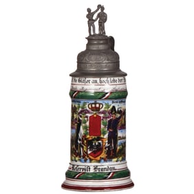 Regimental stein, .5L, 2. Garde Regiment zu Fuss, Berlin