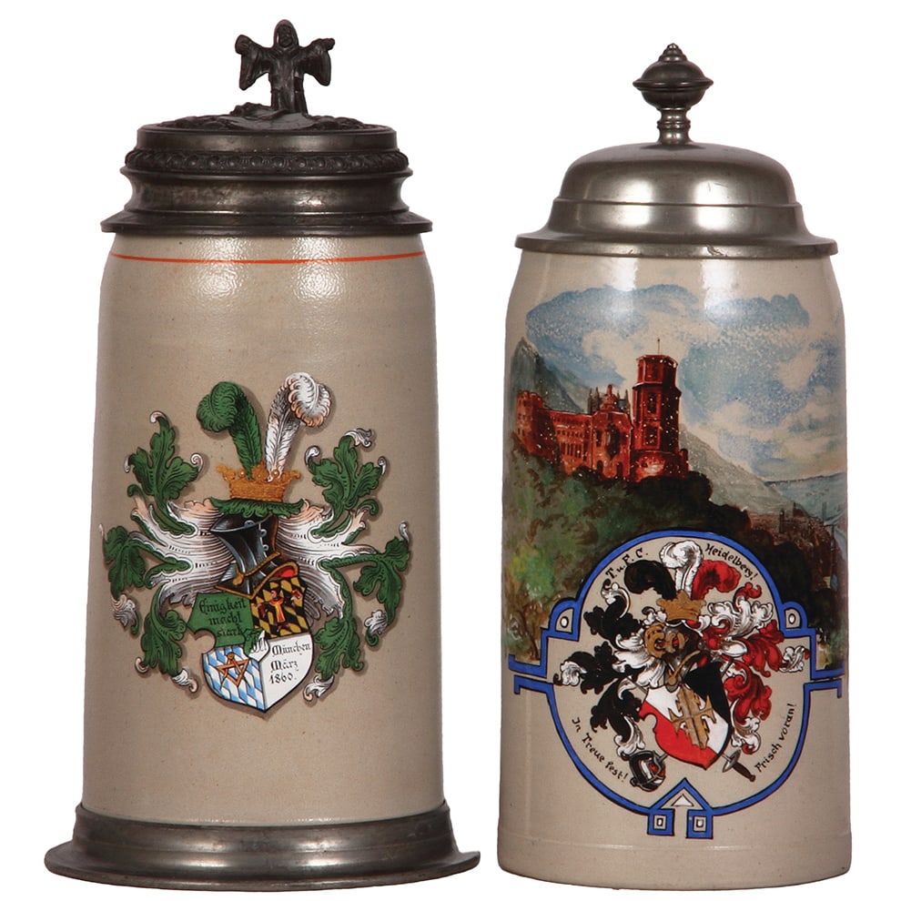 Student steins, two, stoneware, 1.0L (1 of 7)