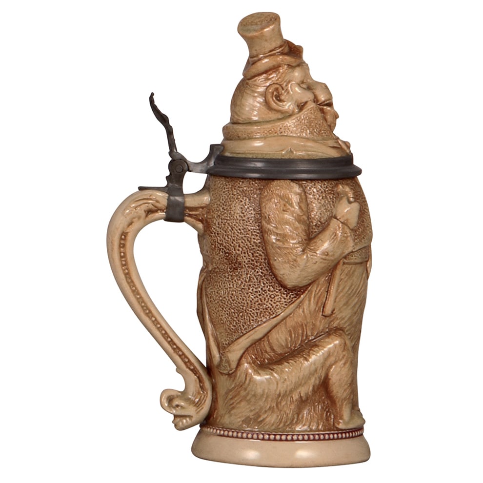 Character stein, .5L, Monkey with Top Hat  - 3