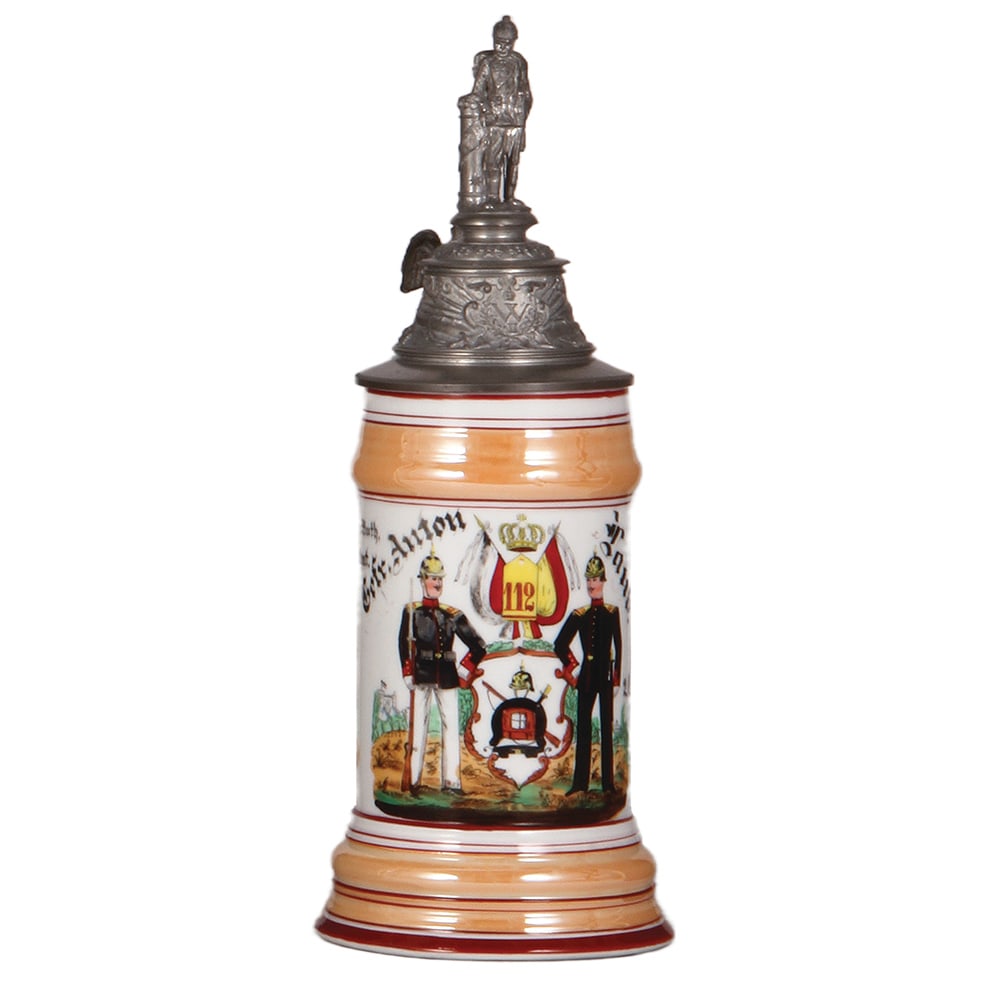 Regimental stein, .5L, Inft. Regt. Nr. 112, & Lehr Inft. Batll., Potsdam  (1 of 3)