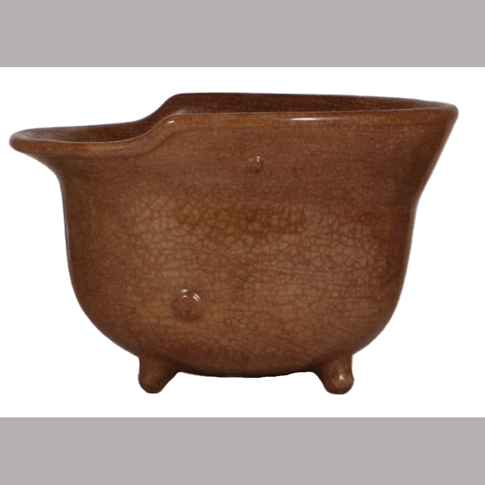 Charatcer mug, .5L, Helmet : Charatcer mug, .5L, stoneware, marked D.R.G.M., Helmet, glaze browning and crazing.