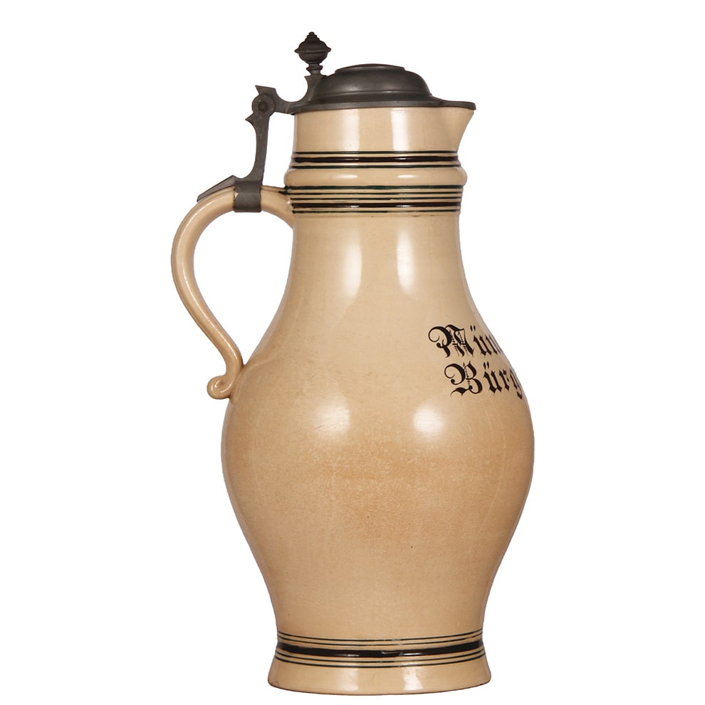 Pottery stein, 6.0L, Münchener Bürgerbräu  - 3