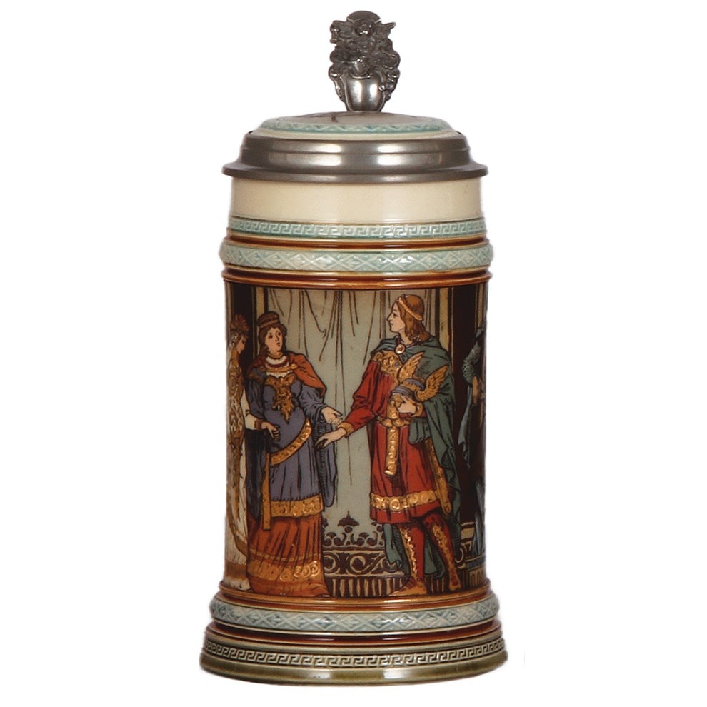 Mettlach stein, .5L, 2402, Siegfried  (1 of 4)