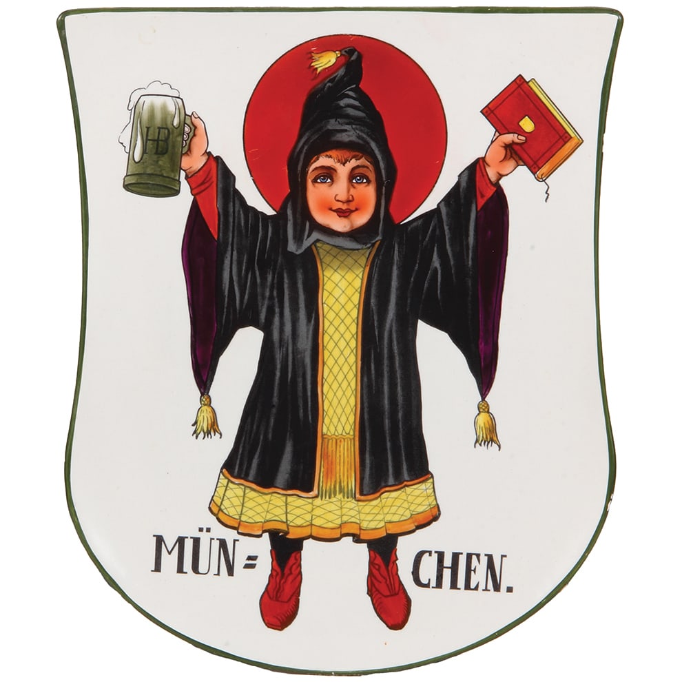 Mettlach plaque, 13.3" x 11.2", 1290/3225, München  (1 of 1)