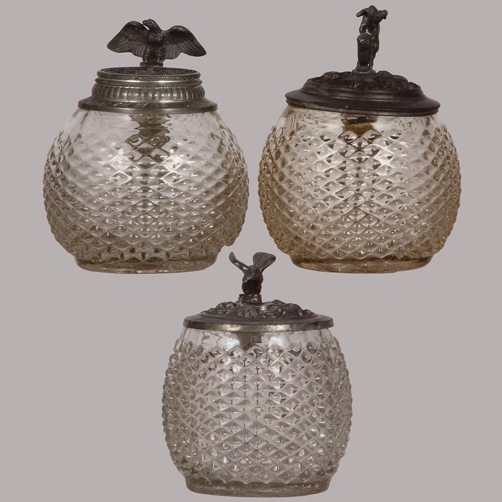 Student glass steins, three, .4L and .5L  (1 of 3)