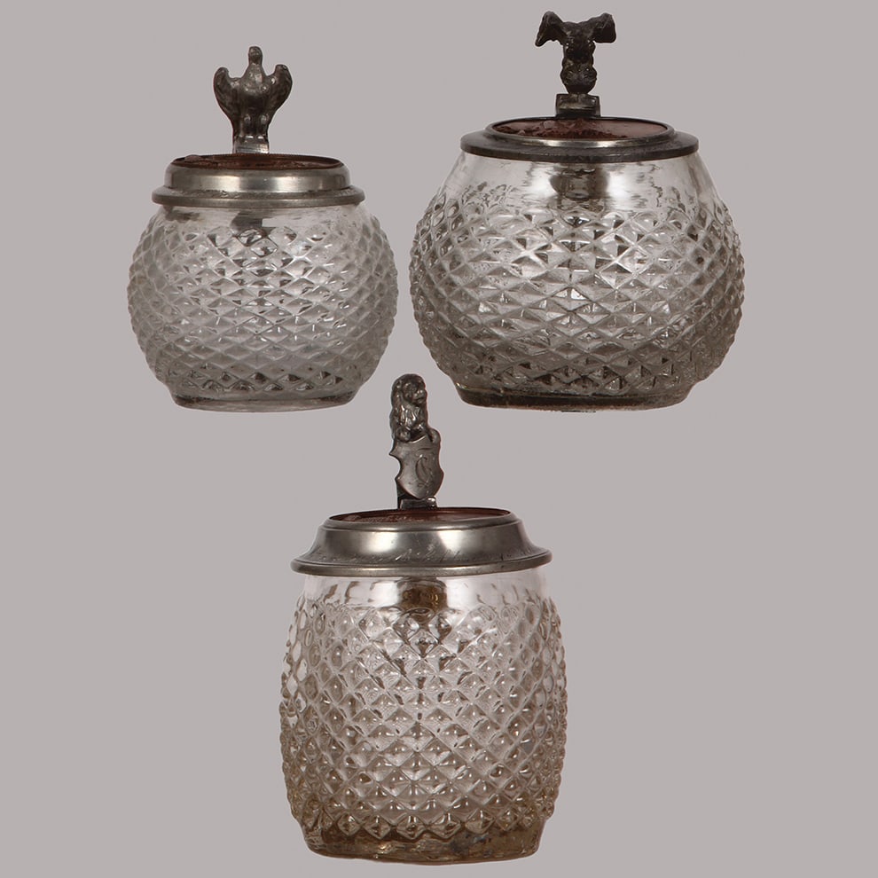 Student glass steins, three, .25L and .4L  (1 of 3)