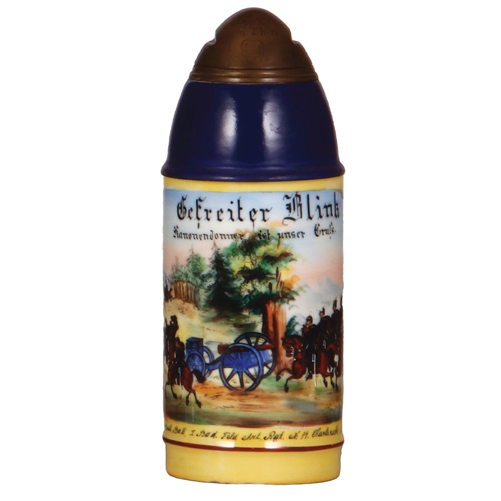 Regimental stein, .5L, Feld Artl. Rgt. Nr. 14, Karlsruhe. (1 of 3)