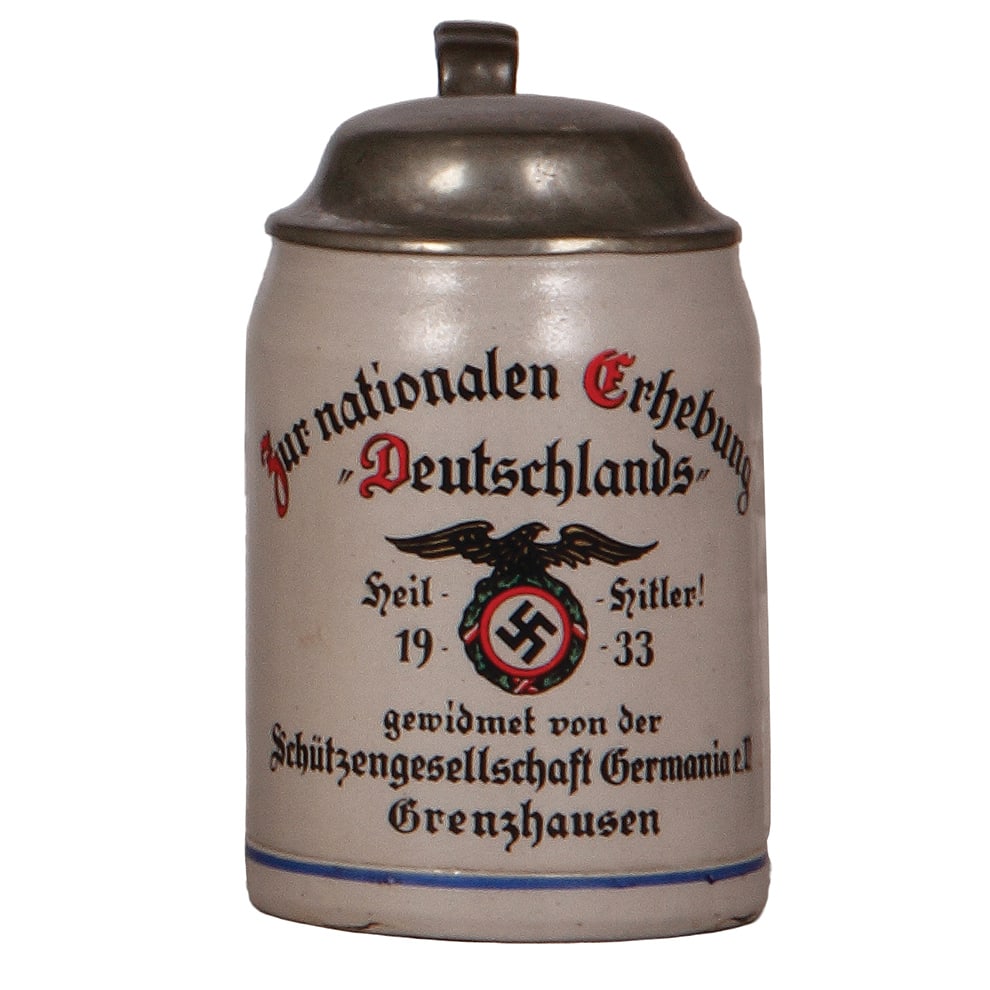Third Reich stein, .5L, zur nationalen Erhebung Deutschlands. (1 of 3)