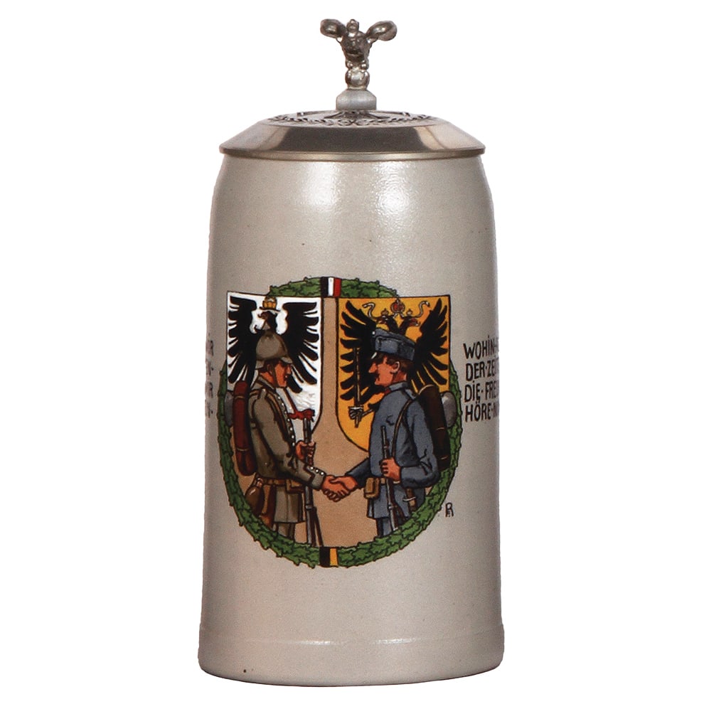Military stein, 1.0L, by F. Ringer, Alliance. (1 of 4)