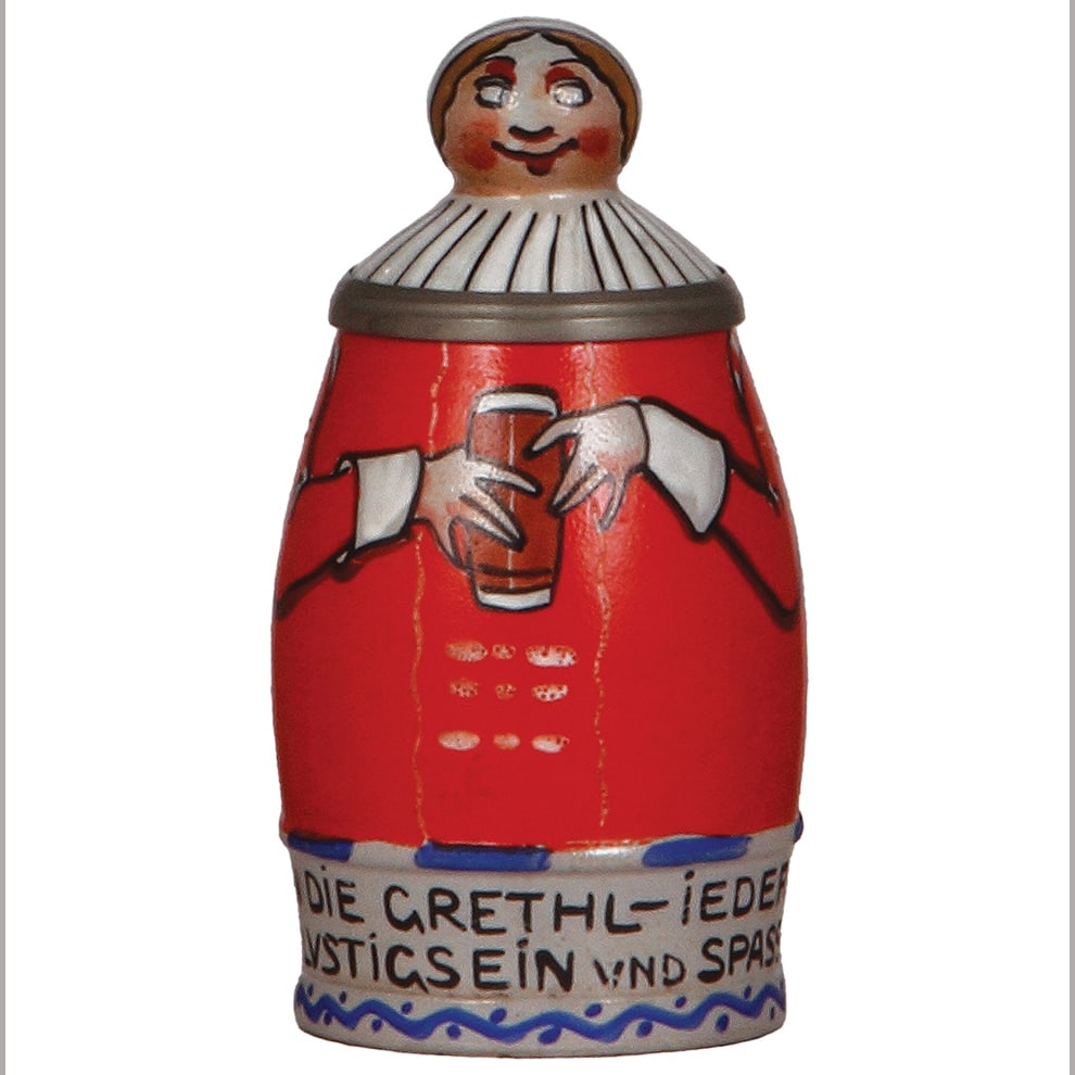 Character stein, .25L, J. Reinemann by Franz Ringer, Grethl. (1 of 3)