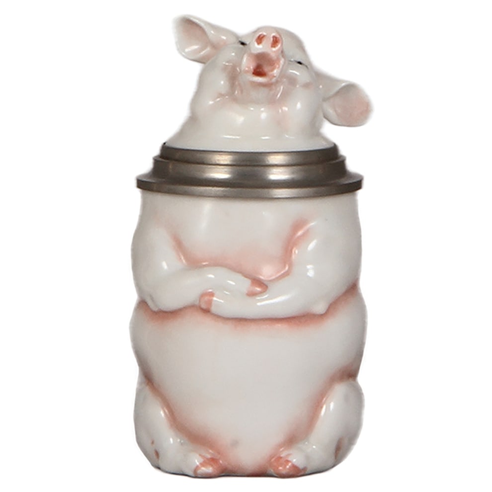 Character stein, .3L, by Schierholz, Singing Pig. (1 of 3)