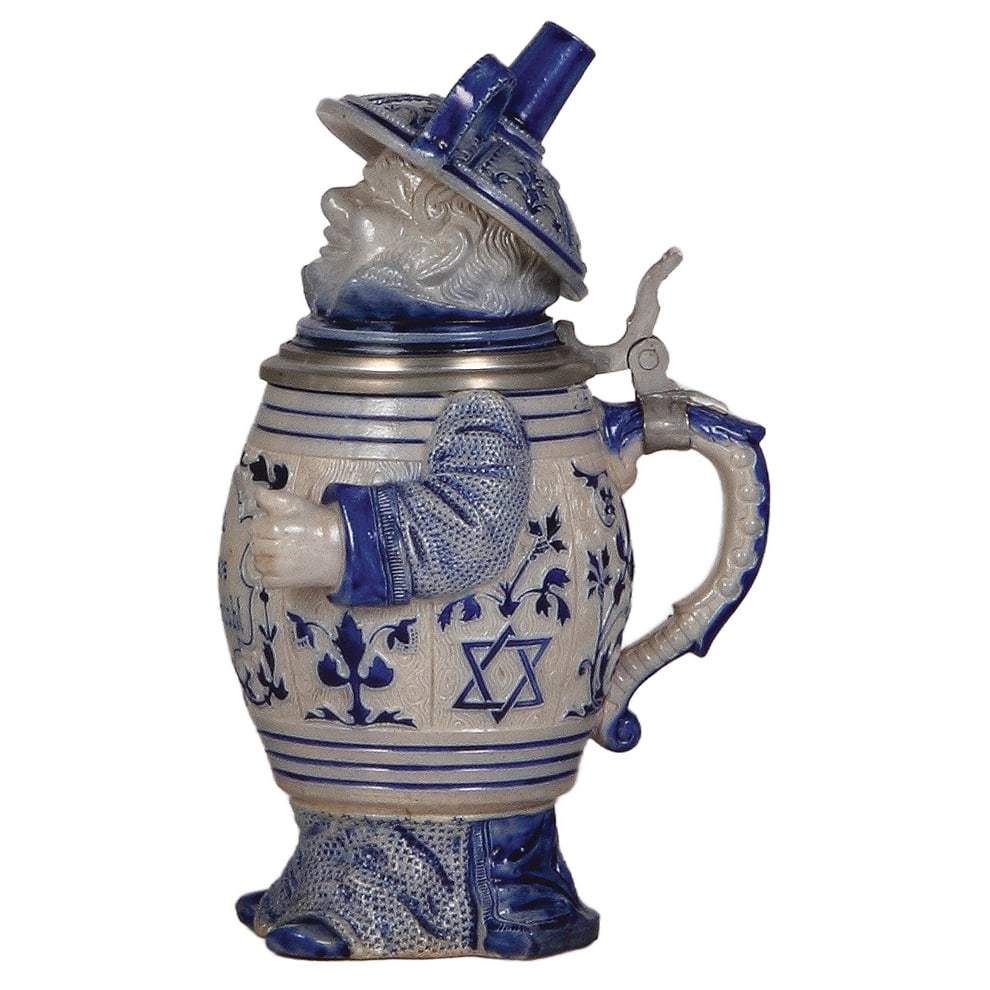 Character stein, .5L, Funnel Man. - 2