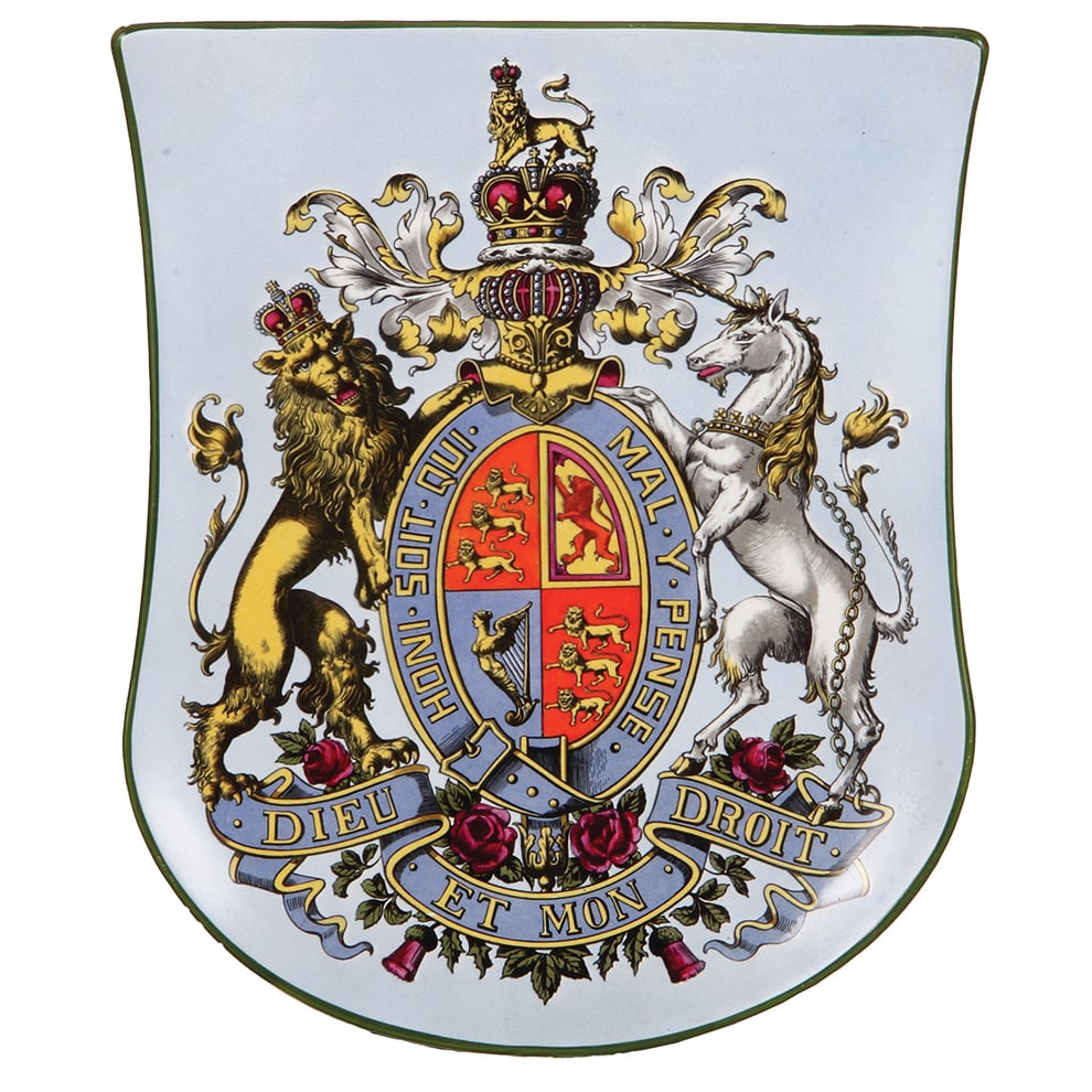 Mettlach plaque, 13.2" x 11.2", United Kingdom.: Mettlach plaque, 13.2" x 11.2", 1290/3225, PUG, United Kingdom, rare, mint.