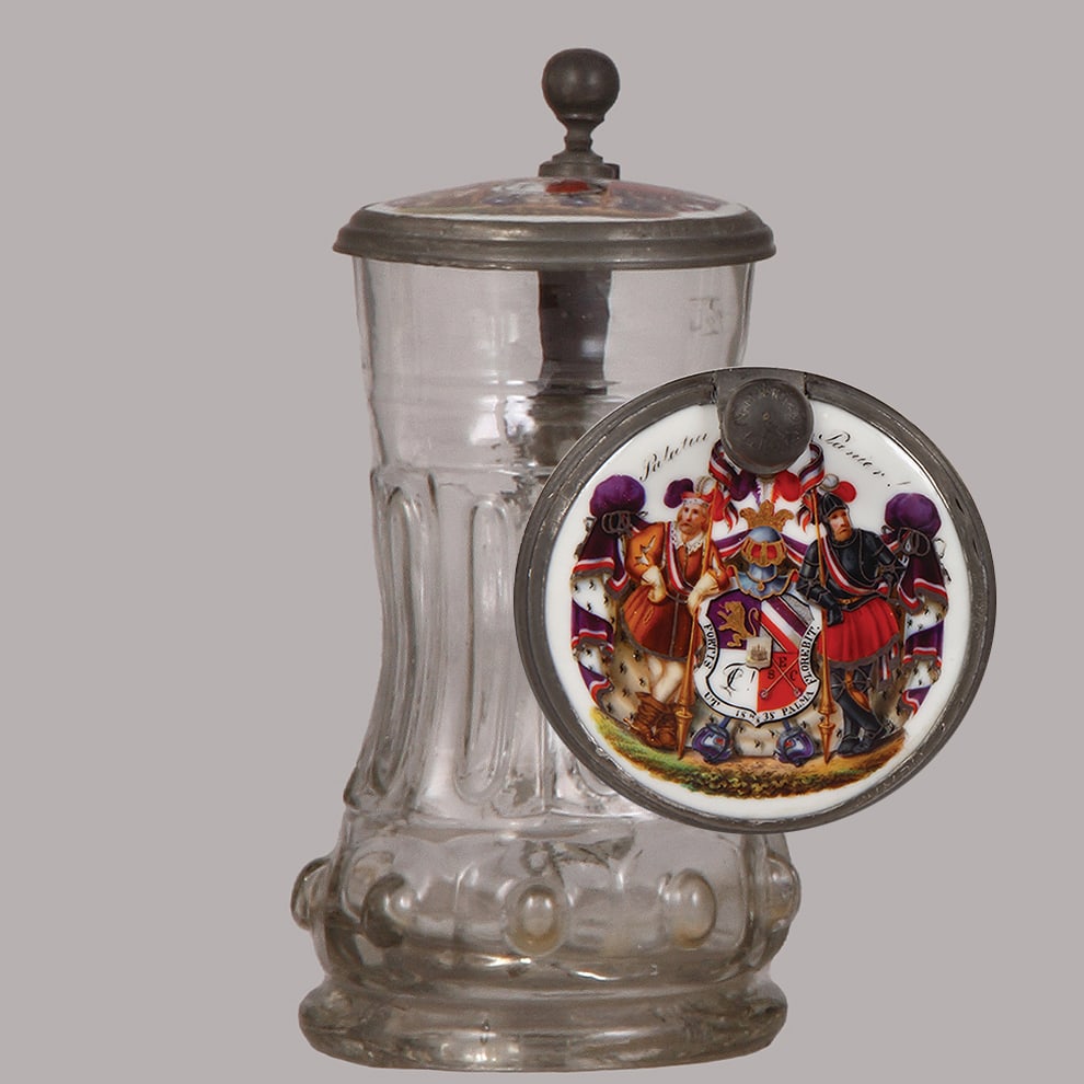 Student Society stein, .5L, Palatia sei's Panier, dated 1851. (1 of 6)